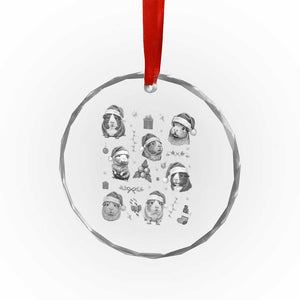 Christmas Guinea Pigs Crystal Glass Ornament Funny Cavy Lover Holiday Gift TS12 Print Your Wear