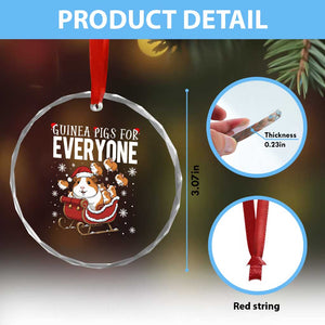 Christmas Guinea Pigs For Everyone Crystal Glass Ornament Funny Cavy Lover Gift TS12 Print Your Wear
