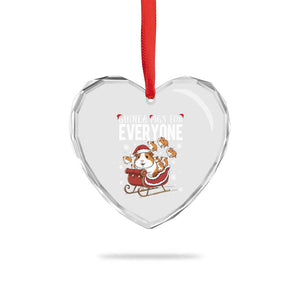 Christmas Guinea Pigs For Everyone Heart Crystal Glass Ornament Funny Cavy Lover Gift TS12 Print Your Wear