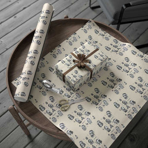 Christmas Guinea Pigs Wrapping Paper Roll Funny Cavy Lover Holiday Gift TS12 Beige Print Your Wear