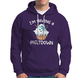 Christmas Hoodie I'm Having a Meltdown Snowman Xmas Melting Snow Icecream TS09 Printyourwear