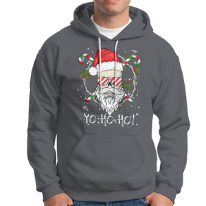 Christmas Hoodie Skull Santa Beard Sunglass Candy Cane TS09 Printyourwear