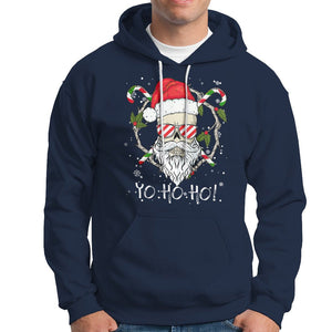 Christmas Hoodie Skull Santa Beard Sunglass Candy Cane TS09 Printyourwear