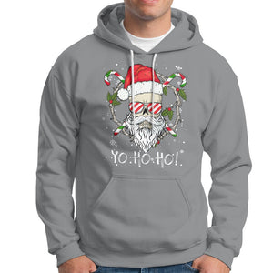 Christmas Hoodie Skull Santa Beard Sunglass Candy Cane TS09 Printyourwear