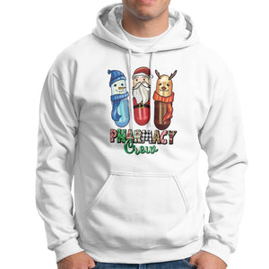 Christmas Hoodie Snowman Reindeer Santa Pharmacy Crew TS09 White Printyourwear