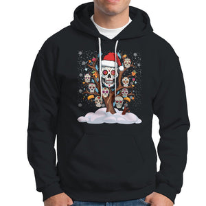 Christmas Hoodie Sugar Skull On Tree Funny Xmas TS09 Black Printyourwear