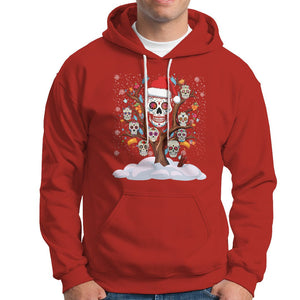 Christmas Hoodie Sugar Skull On Tree Funny Xmas TS09 Red Printyourwear