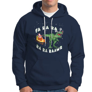 Christmas Hoodie Tree Rex Fa Ra Rawr T-Rex Dinosaur TS09 Printyourwear