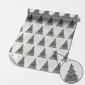 Christmas In Hawaii Wrapping Paper Roll Mele Kalikimaka Christmas Tree Kakau Tattoo TS11 Christmas Plaid Print Your Wear