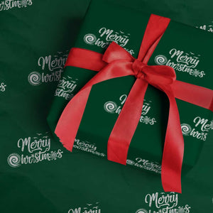 Christmas In Hawaii Wrapping Paper Roll Merry Christmas Hawaiian Symbols TS11 Green Print Your Wear