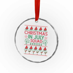 Christmas In July Squad Crystal Glass Ornament Tropical Beach Party Graphic TS12 Print Your Wear