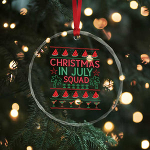 Christmas In July Squad Crystal Glass Ornament Tropical Beach Party Graphic TS12 Print Your Wear