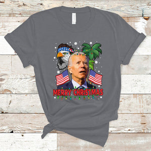 Christmas in July T Shirt Funny Confused Biden Merry Christmas In July Summer Xmas TS02 Charcoal Printyourwear