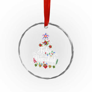 Christmas In Mexico Crystal Glass Ornament Feliz Navidad Pinata Star Xmas Tree TS11 Print Your Wear