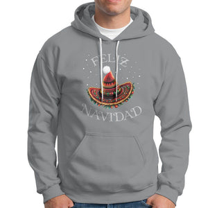 Christmas in Mexico Hoodie Feliz Navidad Santa Hat Sombrero TS09 Sport Gray Printyourwear
