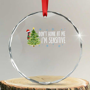 Christmas Marcus The Worm Crystal Glass Ornament Dont Honk At Me Im Sensitive Funny Brainrot Meme TS10 Transparent Glass 3'' Circle Print Your Wear