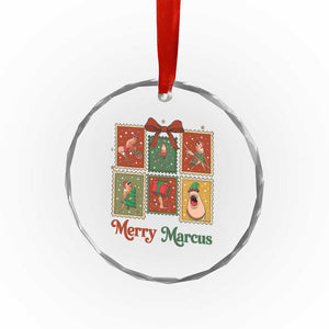 Christmas Marcus The Worm Meme Crystal Glass Ornament Funny Merry Marcus Gift TS12 Print Your Wear