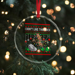 Christmas Marcus The Worm Meme Crystal Glass Ornament I Dont Like This Rock Brainrot Funny Ugly Xmas TS10 Print Your Wear