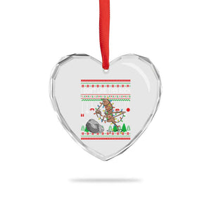 Christmas Marcus The Worm Meme Heart Crystal Glass Ornament I Dont Like This Rock Brainrot Funny Ugly Xmas TS10 Print Your Wear