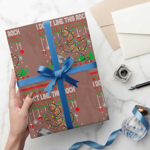Christmas Marcus The Worm Meme Wrapping Paper Roll I Dont Like This Rock Brainrot Funny Ugly Xmas TS10 Mocha Print Your Wear