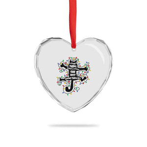 Christmas Movie Fried Pussy Cat Heart Crystal Glass Ornament If That Thing Had 9 Lives She Just Spent Them All TS11 Print Your Wear
