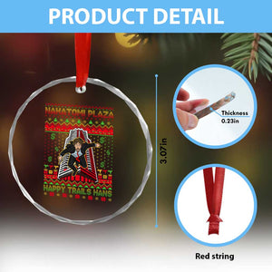 Christmas Nakatomi Plaza 1988 Crystal Glass Ornament Happy Trails Hans TS09 Print Your Wear