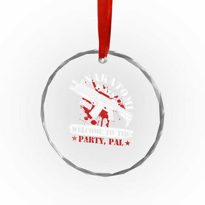 Christmas Nakatomi Plaza 1988 Crystal Glass Ornament Welcome To The Party Pal TS09 Print Your Wear