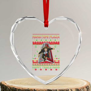 Christmas Nakatomi Plaza 1988 Heart Crystal Glass Ornament Happy Trails Hans TS09 Transparent Glass 3'' Heart Print Your Wear