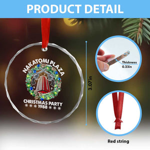 Christmas Nakatomi Plaza Crystal Glass Ornament Christmas Party 1988 Xmas Wreath TS11 Print Your Wear