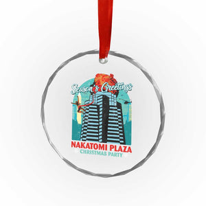 Christmas Nakatomi Plaza Crystal Glass Ornament Season's Greeting Christmas Party Hans Gruber TS11 Print Your Wear