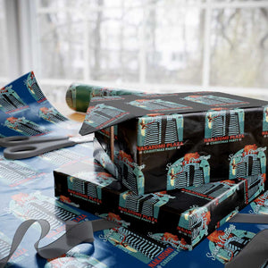 Christmas Nakatomi Plaza Wrapping Paper Roll Season's Greeting Christmas Party Hans Gruber TS11 Black Print Your Wear