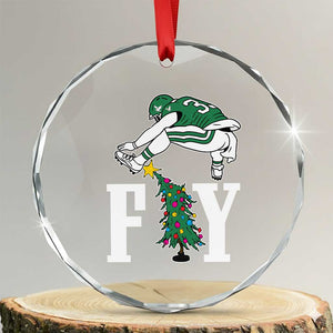Christmas Philly Lover Crystal Glass Ornament Barkley Backwards Hurdle Xmas Tree TS10 Transparent Glass 3'' Circle Print Your Wear