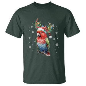 Christmas T Shirt Cute Parot Reindeer Santa Hat TS09 Printyourwear