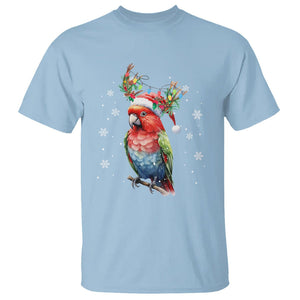 Christmas T Shirt Cute Parot Reindeer Santa Hat TS09 Printyourwear