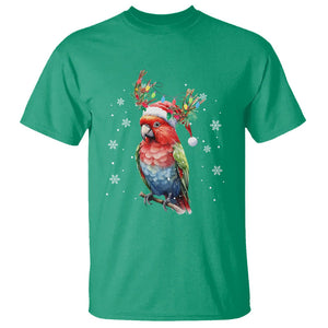 Christmas T Shirt Cute Parot Reindeer Santa Hat TS09 Printyourwear