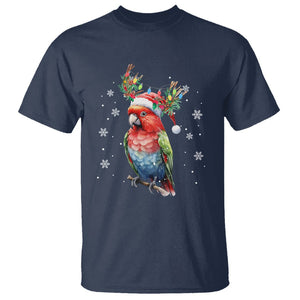 Christmas T Shirt Cute Parot Reindeer Santa Hat TS09 Printyourwear