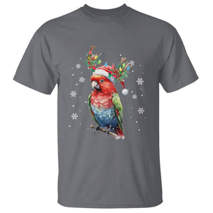 Christmas T Shirt Cute Parot Reindeer Santa Hat TS09 Printyourwear