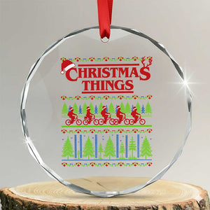 Christmas Things Crystal Glass Ornament Vintage Movie TV Series Retro TS10 Transparent Glass 3'' Circle Print Your Wear