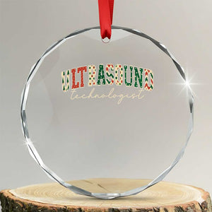Christmas Ultrasound Technologist Crystal Glass Ornament Sonographer Sonography Student Gift TS10 Transparent Glass 3'' Circle Print Your Wear