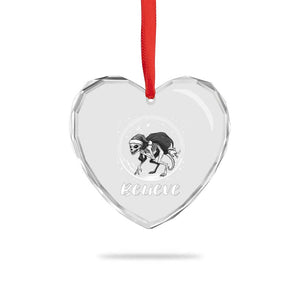 Chupacabra Heart Crystal Glass Ornament Funny Believe Christmas Cryptid Gift TS12 Print Your Wear