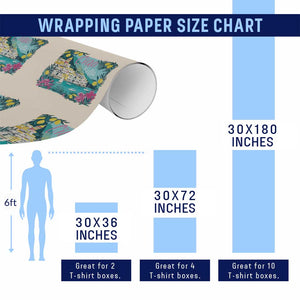 Ciao Bella Italy Amalfi Coast Wrapping Paper Roll Lemons and Florals Nostalgic Village TS02 Print Your Wear