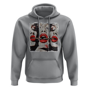 Cigar Lover Hoodie Roll It Lick It Smoke It Pretty Lady Smoking Smoker TS09 Sport Gray Print Your Wear