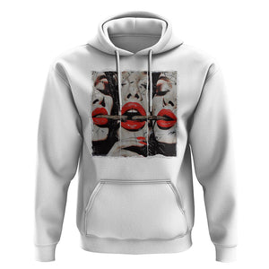 Cigar Lover Hoodie Roll It Lick It Smoke It Pretty Lady Smoking Smoker TS09 White Print Your Wear