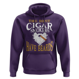 Cigar Lover Hoodie The Best Cigar Smokers Have Beards TS09 Purple Print Your Wear