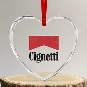 Cignetti Retro Red Box Heart Crystal Glass Ornament Indiana Game Day Sports Fan TS02 Transparent Glass 3'' Heart Print Your Wear