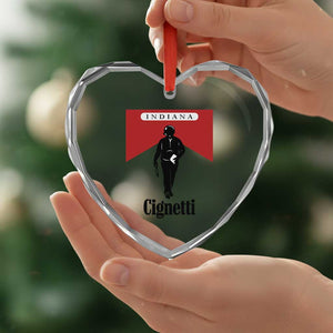 Cignetti Walking Retro Red Box Heart Crystal Glass Ornament Indiana Game Day Sports Fan TS02 Print Your Wear