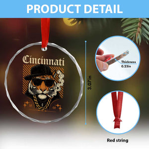 Cincinnati Tiger Crystal Glass Ornament Retro Vintage Mascot Sports Fan TS10 Print Your Wear