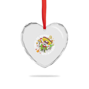 Cinco De Drinko Bitchachos Heart Crystal Glass Ornament Funny Cinco De Mayo Drinking Mexican Fiesta TS11 Print Your Wear