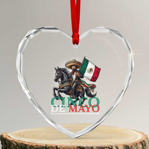 Cinco De Mayo Battle Of Puebla Heart Crystal Glass Ornament Historical Mexican Heritage TS12 Transparent Glass 3'' Heart Print Your Wear