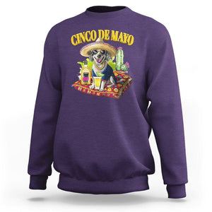 Cinco De Mayo Dog Lover Sweatshirt Funny Cool Dog Mexican Sombrero Drinking Tequila TS09 Purple Printyourwear